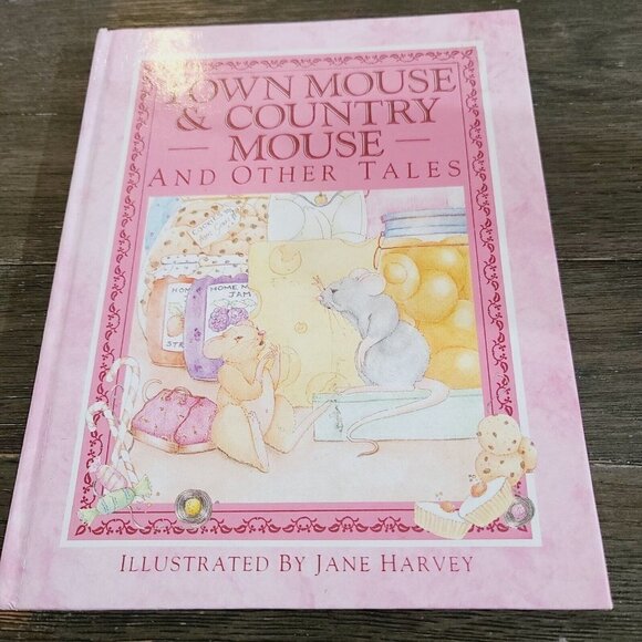 Vintage 1987 Town House & Country Mouse And Other Tales Picture Book Jane Harvey - Picture 1 of 14